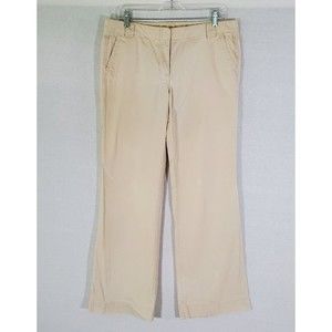 J. Crew City Fit Chino's Women's 12 Cream/Stone